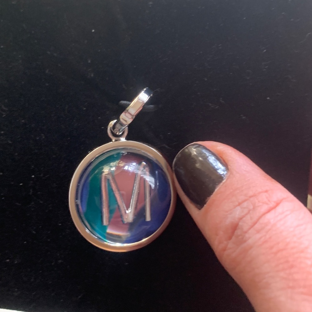 🔥SALE🔥Authentic BURBERRY Silver M crystal ball KEY/Charm/pendant - Picture 1 of 13